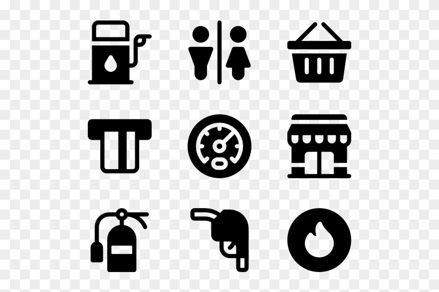 Gas Station - Date And Time Icon Png Clipart