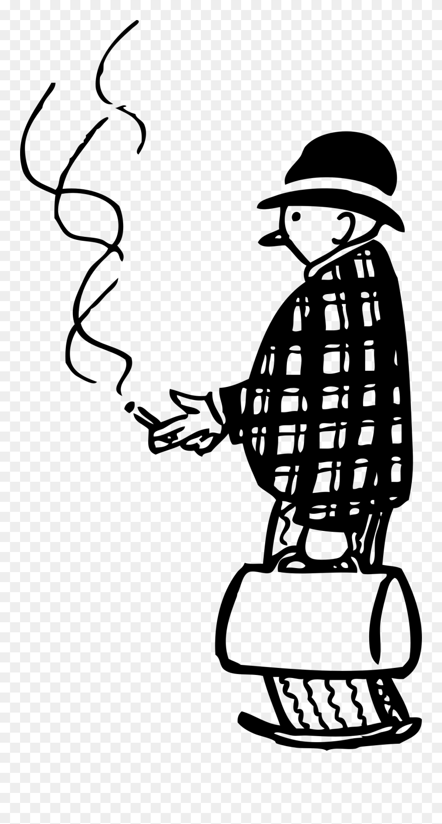 How To Set Use Funny Little Cigar Smoker Svg Vector Clipart