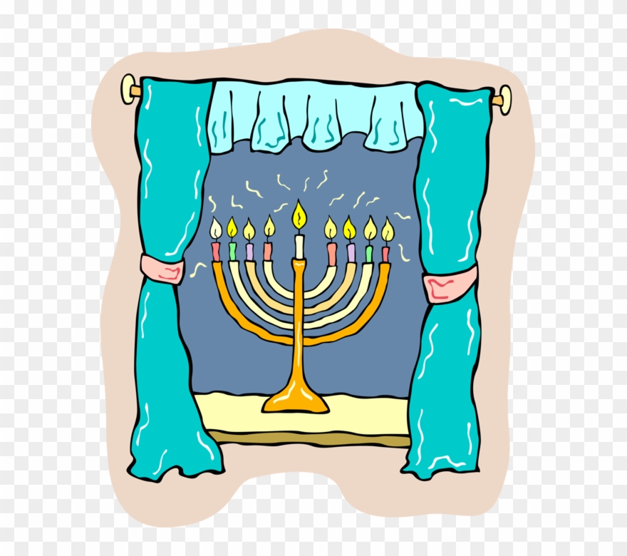 Hanukkah Clipart Lampstand - Hanukkah - Png Download