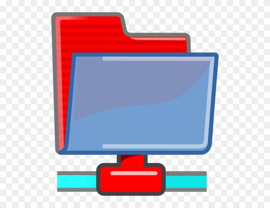 Folder Red Blue Svg Clip Arts 546 X 600 Px - Png Download