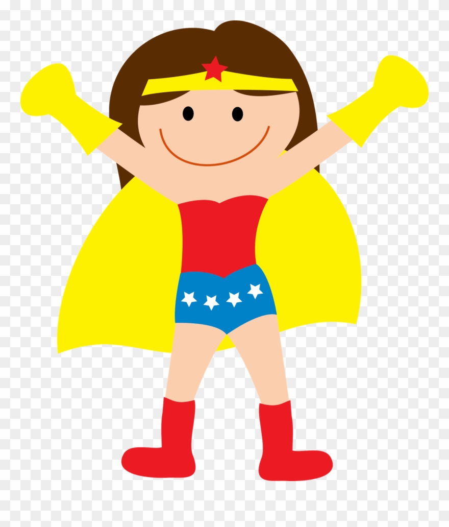 Superhero Birthday Party Invitations Clipart