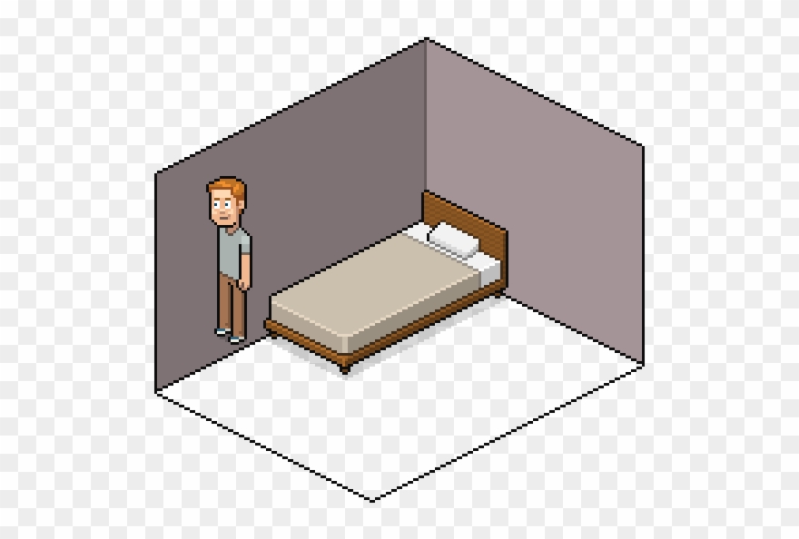 Pixelated Floor Png Clip Art Library Library - Bed Pixel Art Transparent Png