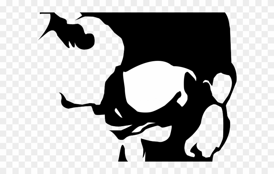 Skeleton Head Clipart Child Friendly - Vinyl Record Skull Art - Png Download