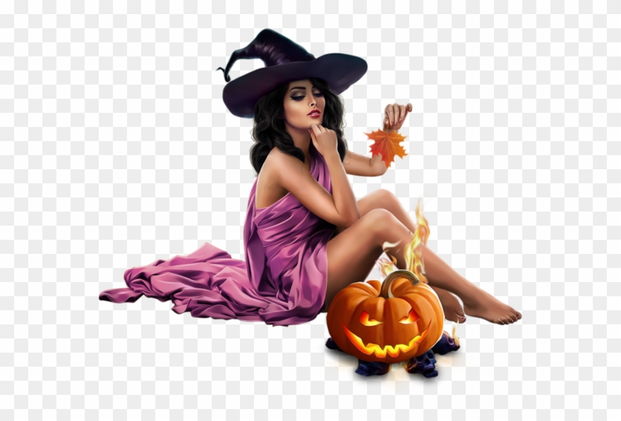 3d Girl, Vampires, Witches, Tube, Halloween, Illustration, - Png Bisous Halloween Clipart