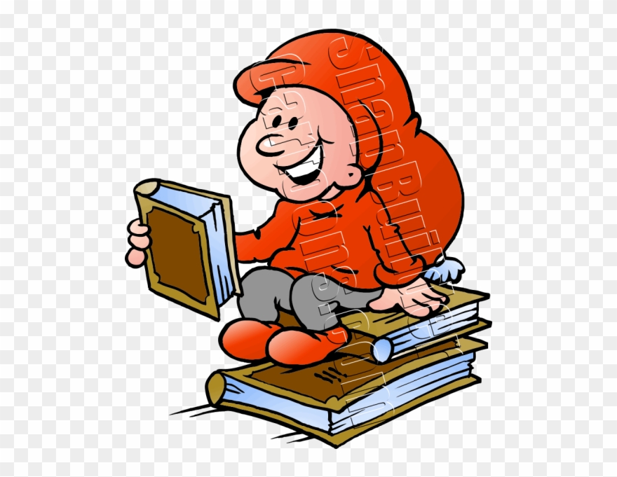 Elf Reading Clipart