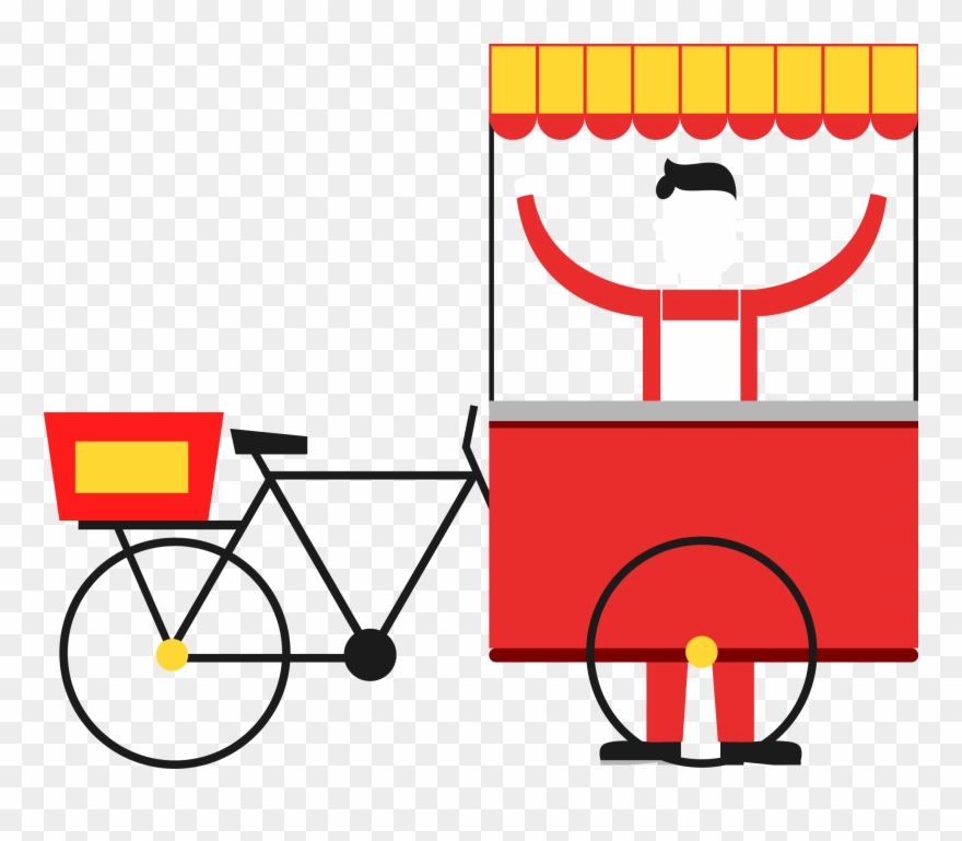 Flea Shopping Cartoon Dining Car Transprent Png - Wet Market Clipart