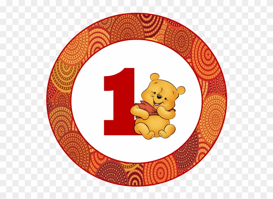Kit De Winnie The Pooh En Su Primer Año Para Imprimir - Stickers De Winnie Pooh Para Imprimir Clipart