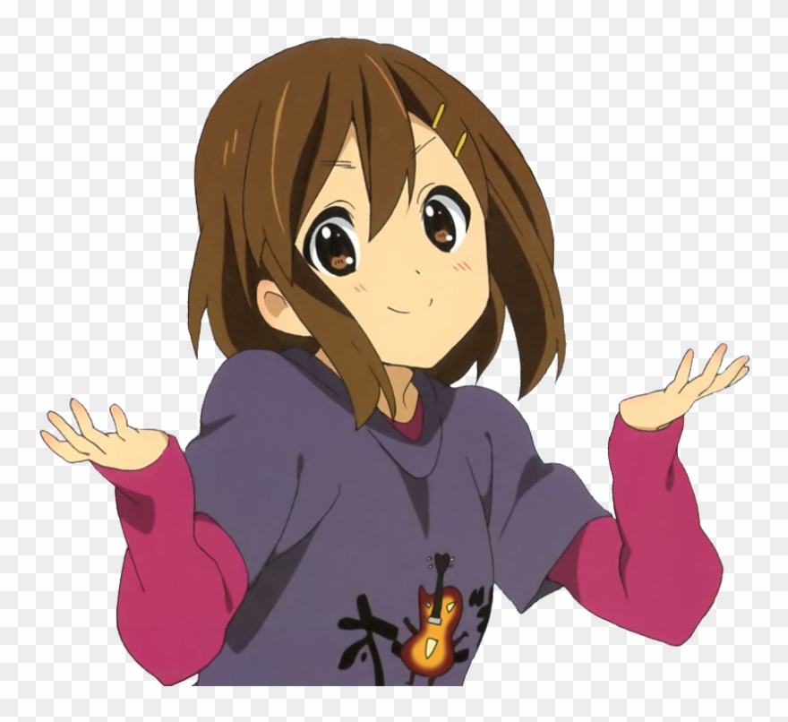 And This Ladies And Gentlemen - Anime Girl Shrug Transparent Clipart