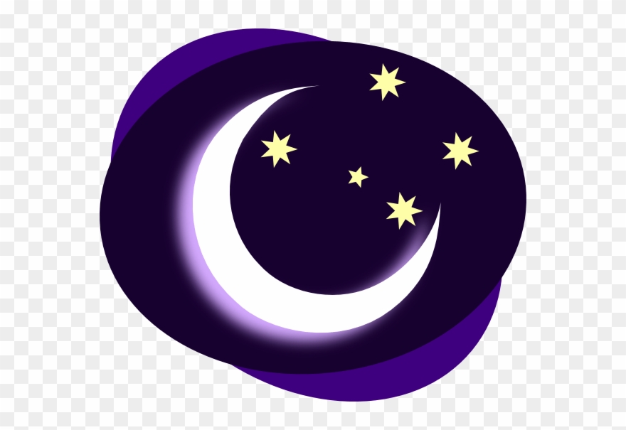 Moon Night Time Clipart - Moon Clipart Transparent Background - Png Download