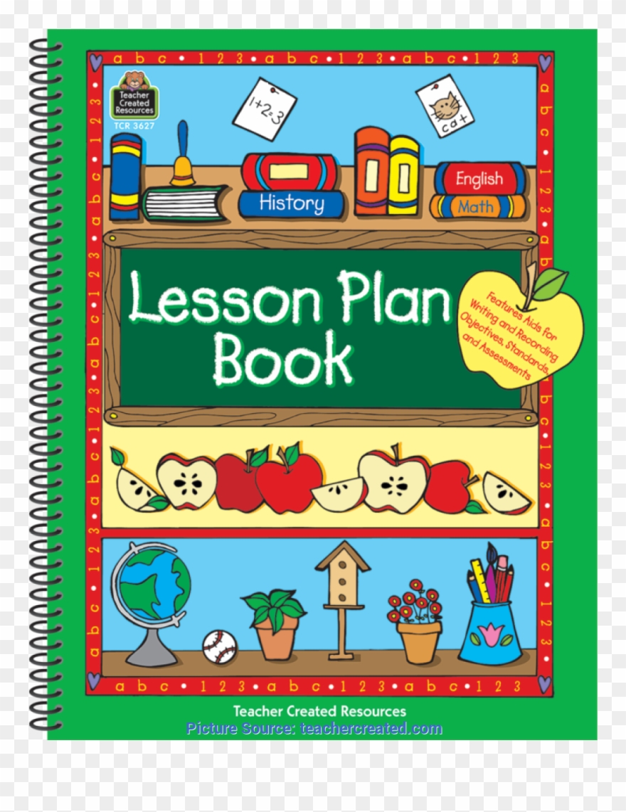 Regular Lesson Plan Book Lesson Plan Book - Teacher Lesson Plan Book Clipart