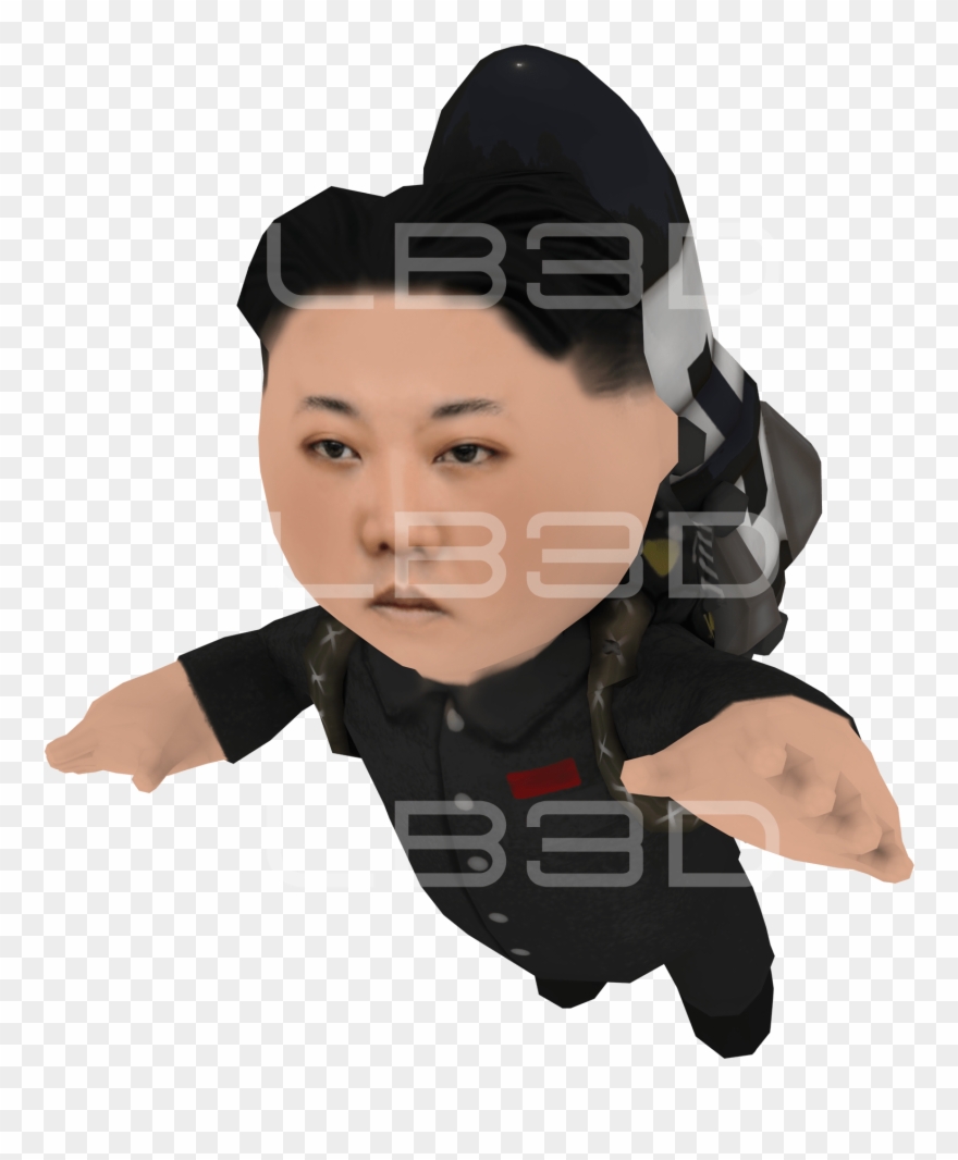 Cartoon Picture Of A Man - Kim Jong Un Png Rocket Man Clipart