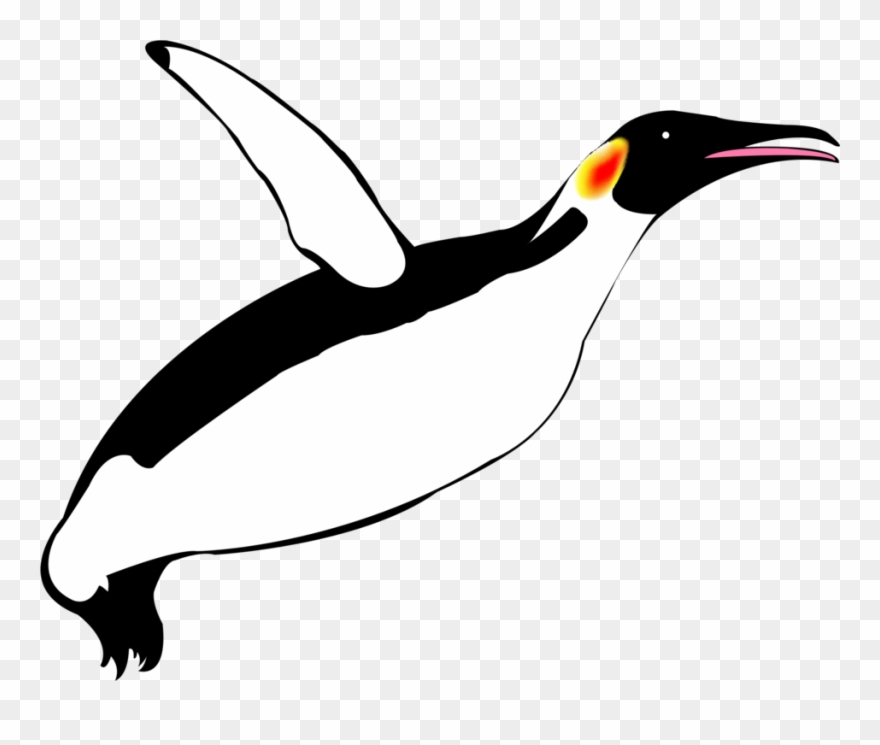 Emperor Penguin Flightless Bird Razorbills - Flying Penguin Png Clipart