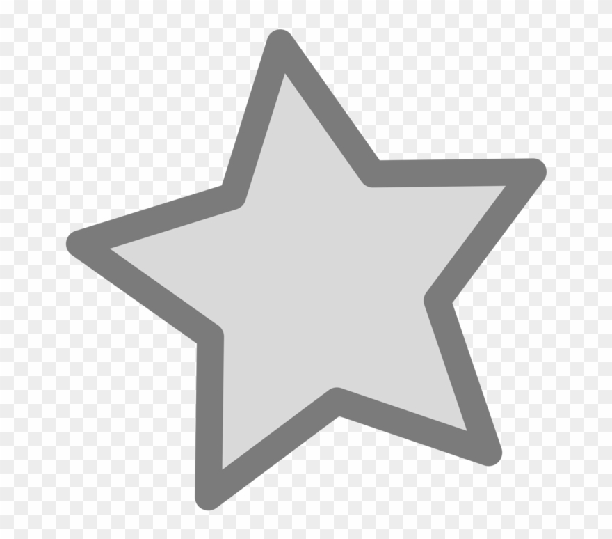 Computer Icons Grey Star Silver Color - Favorite Star Clipart