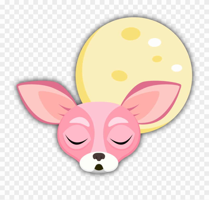 Pink Valentine's Chihuahua Emoji Stickers - Cartoon Clipart