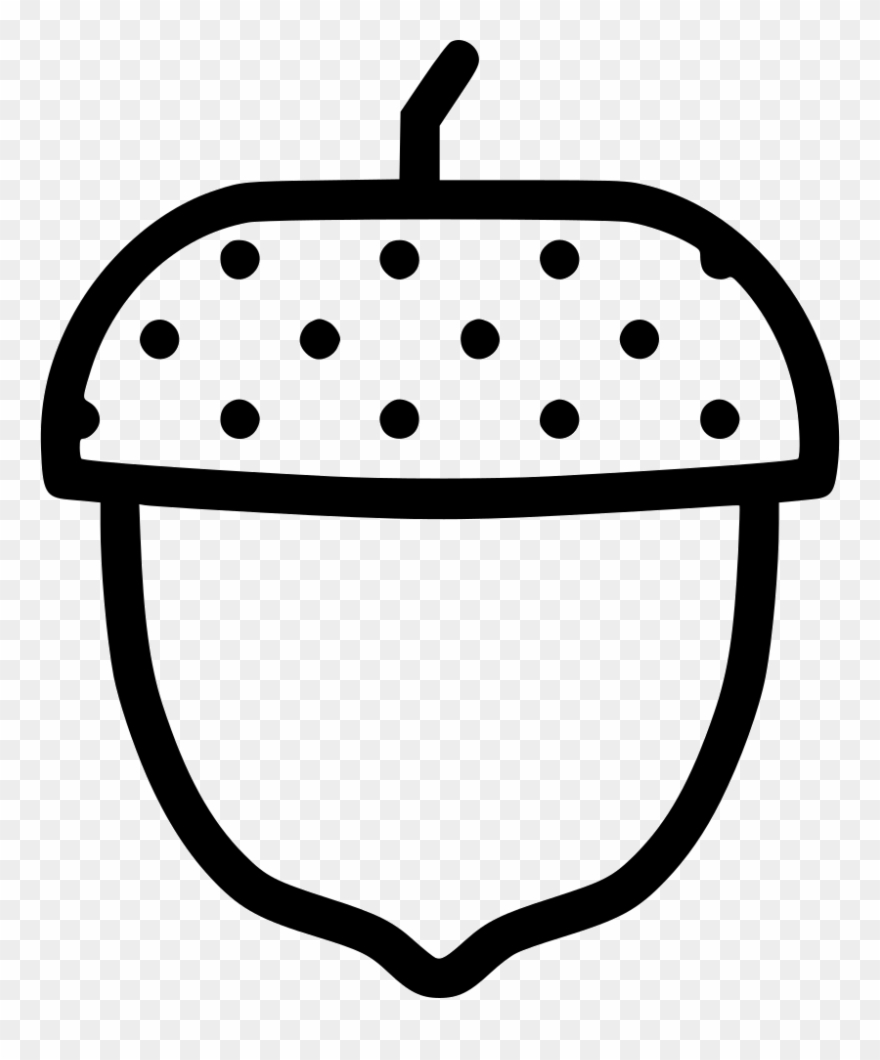 Acorn Svg Line Drawing - Drawing Clipart