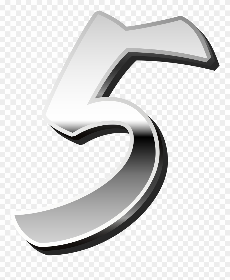Metallic Number Clipart Png Transparent Png
