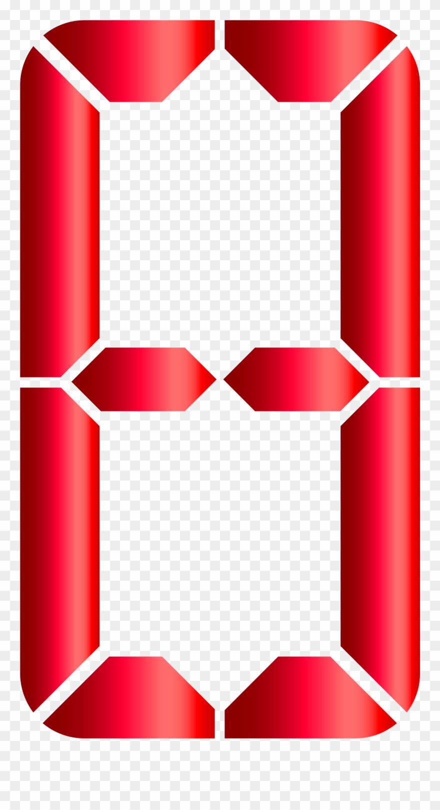 Digital Number Zero Png Clipart