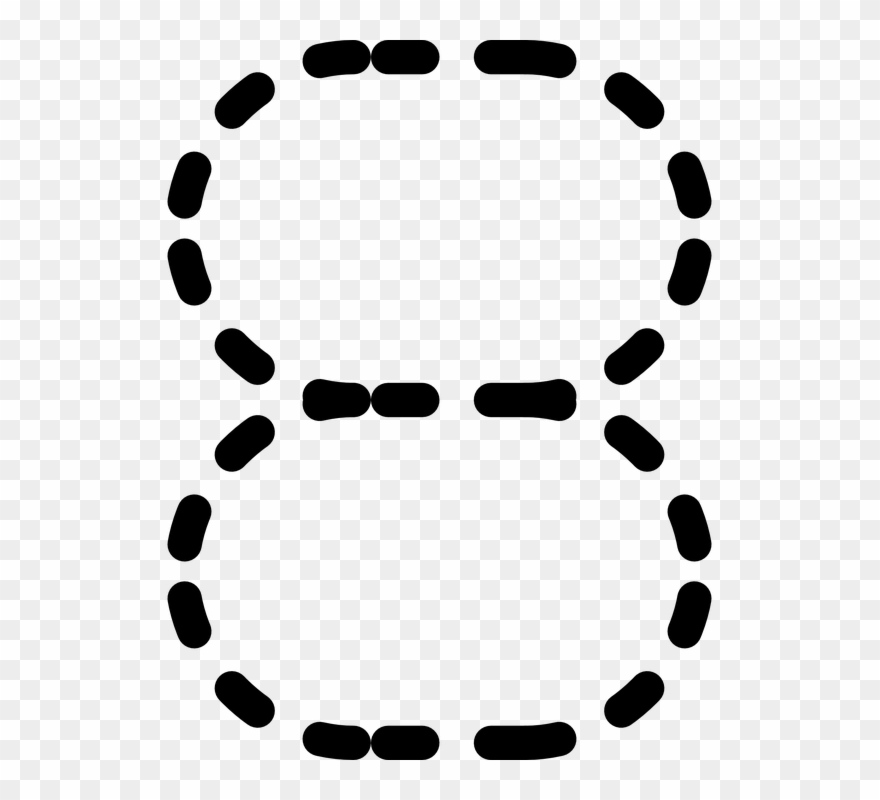 Dots Clipart Eight - Tracing Letter S - Png Download