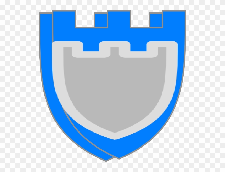 Blue Double Shield Svg Clip Arts 576 X 595 Px - Png Download