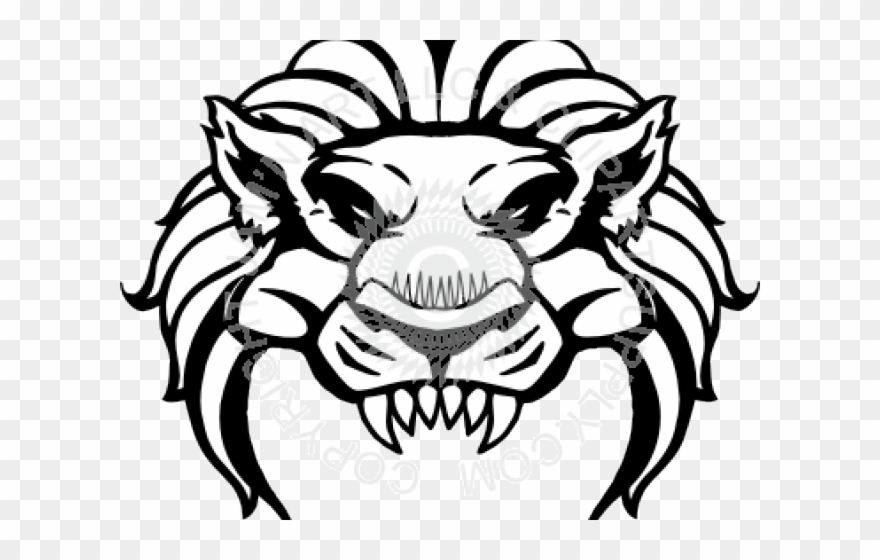 Drawn Teeth Head - Logo Clipart