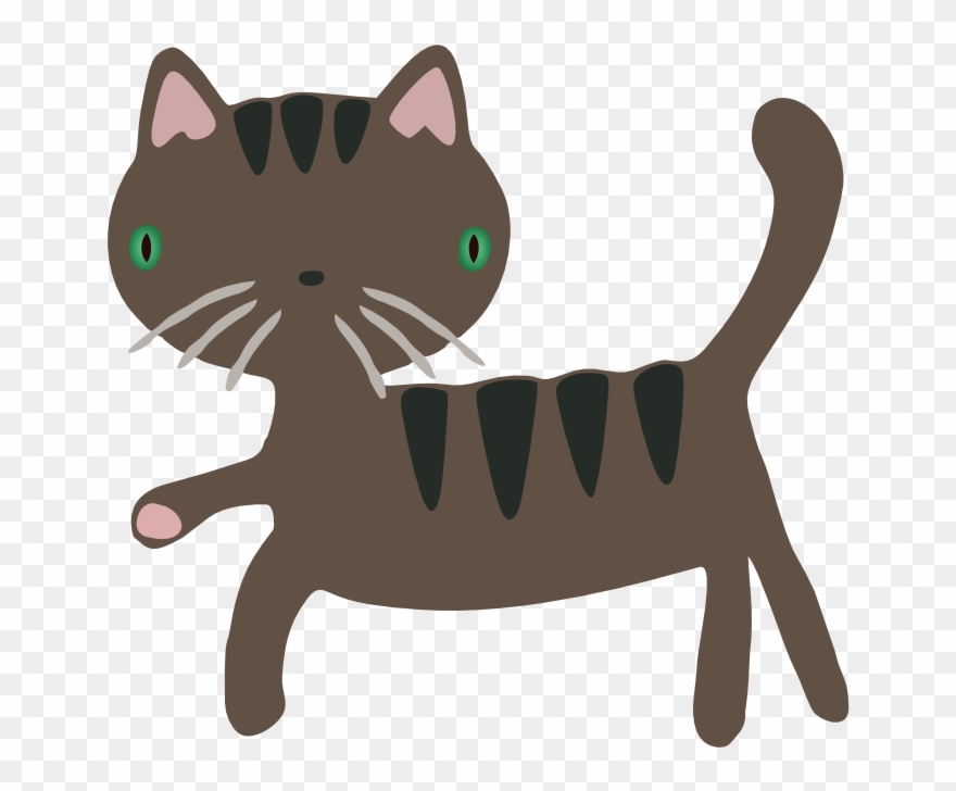 Similar Clip Art - Free Clipart Cute Cat - Png Download