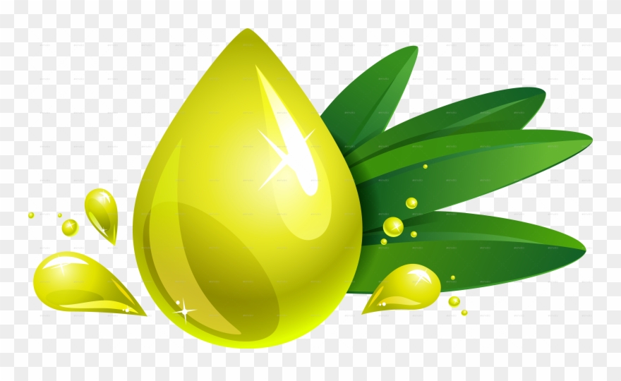 Olive And Orange Drop By Valru Graphicriver - Oil Drop Png Clipart