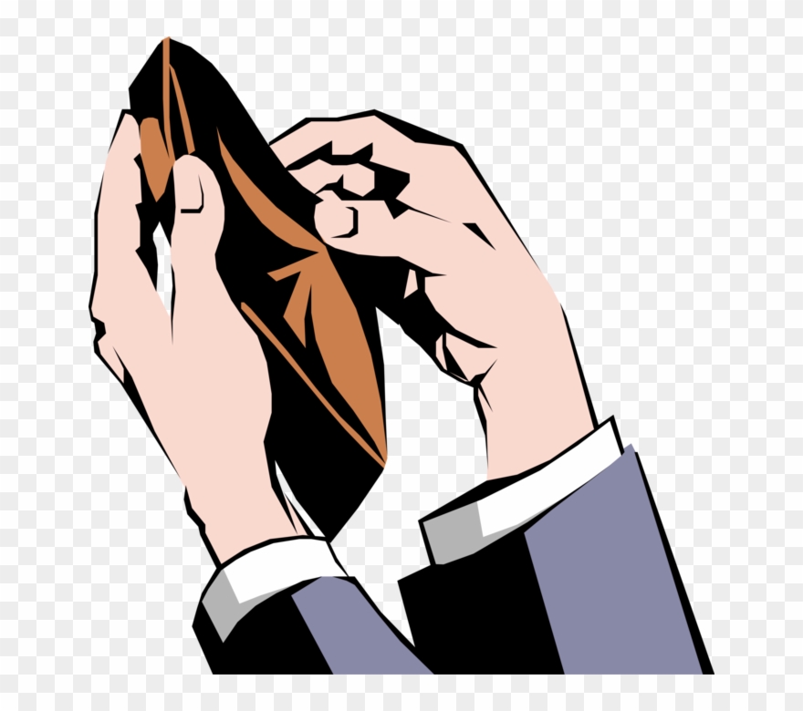 Empty Wallet Cartoon Png - Empty Wallet Clipart Png Transparent Png