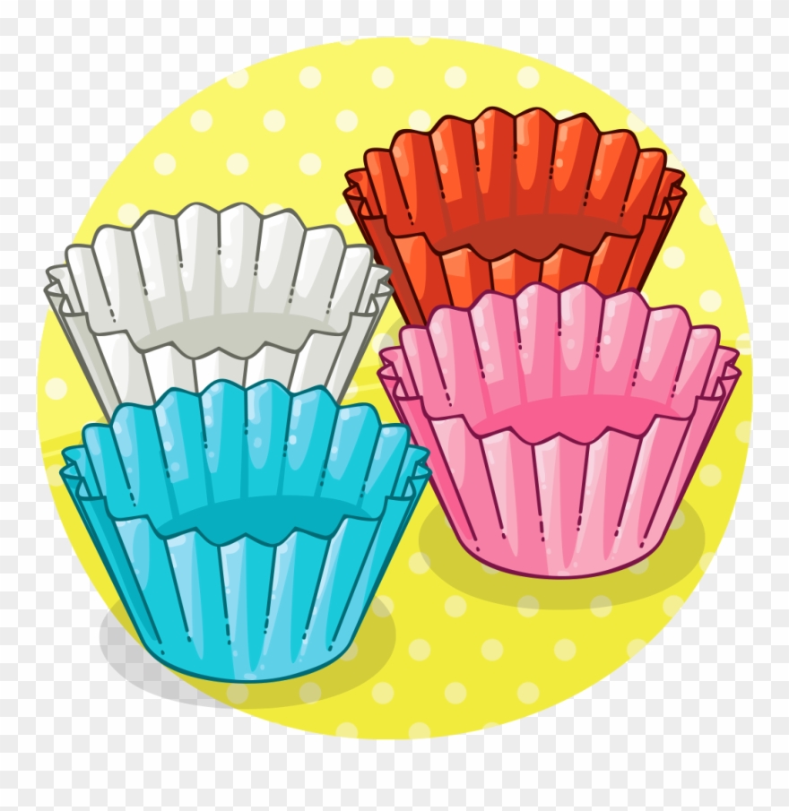 Cake Cases - Bun Cases Clip Art - Png Download