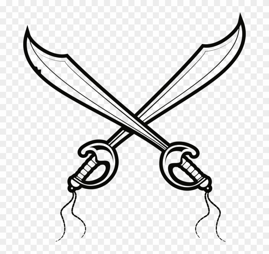 All Photo Png Clipart - Pirate Sword Vector Transparent Png