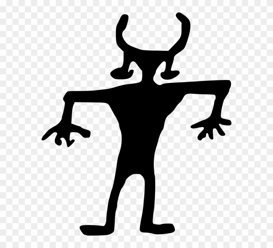 Petroglyphs Cliparts - Indian Rock Art Vector - Png Download