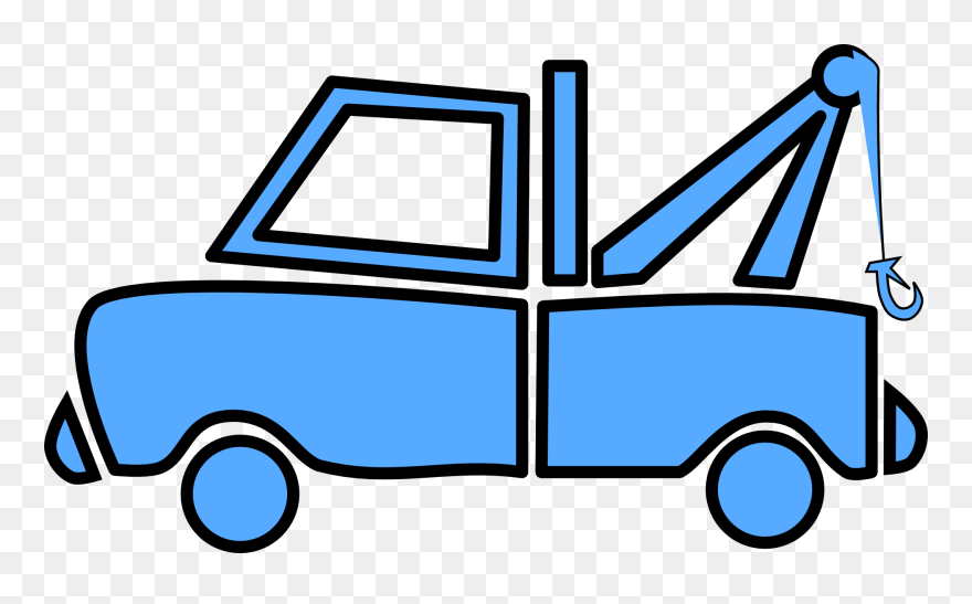 Transportation 20clipart - Blue Tow Truck Clip Art - Png Download