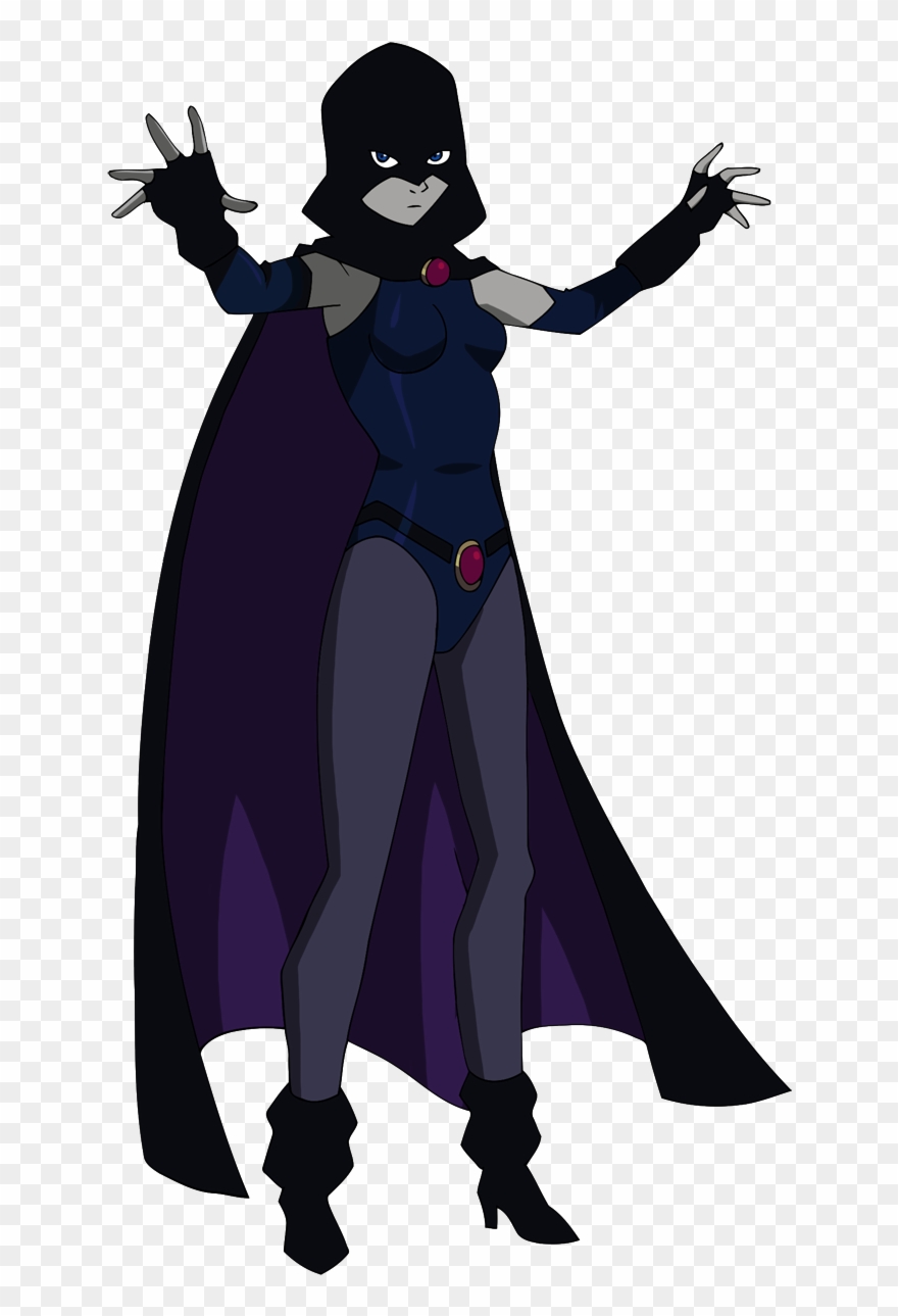 Clipart Black And White Stock 2017 Drawing Justice - Raven Teen Titans Vs Justice - Png Download