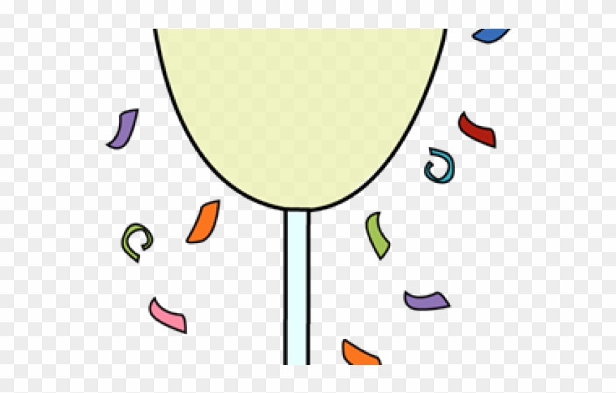 Champagne Clipart Cute - New Year - Png Download