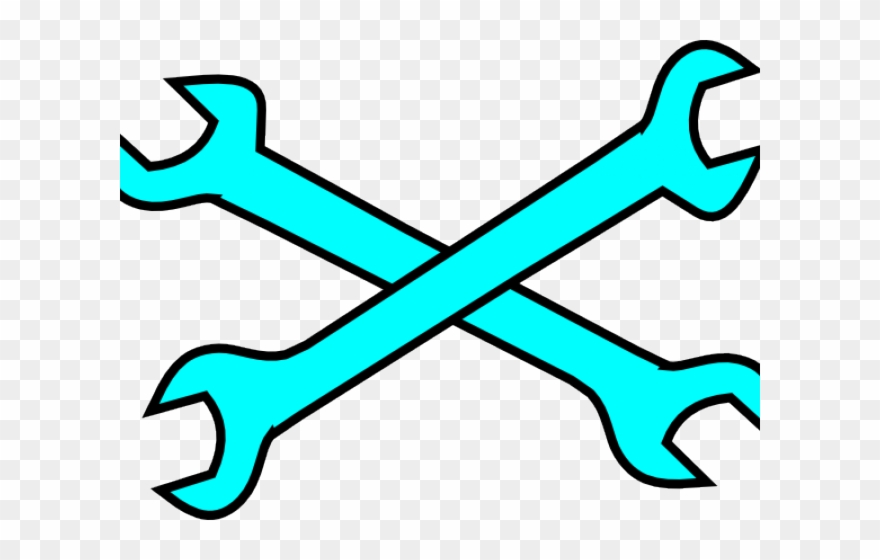 Wrench Clipart Cross - Clip Art - Png Download