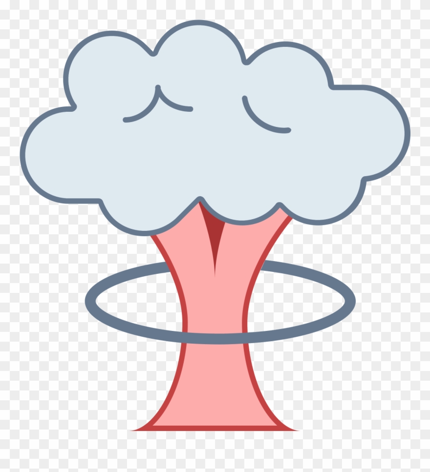Mushroom Cloud Icon - Mushroom Cloud Clipart