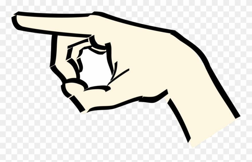 Hamsa Hand Clipart 39 Of - Pointing Hand - Png Download