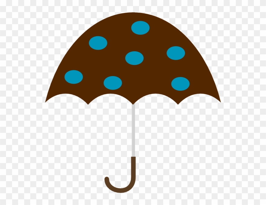 Polka Dot Umbrella Clipart - Png Download