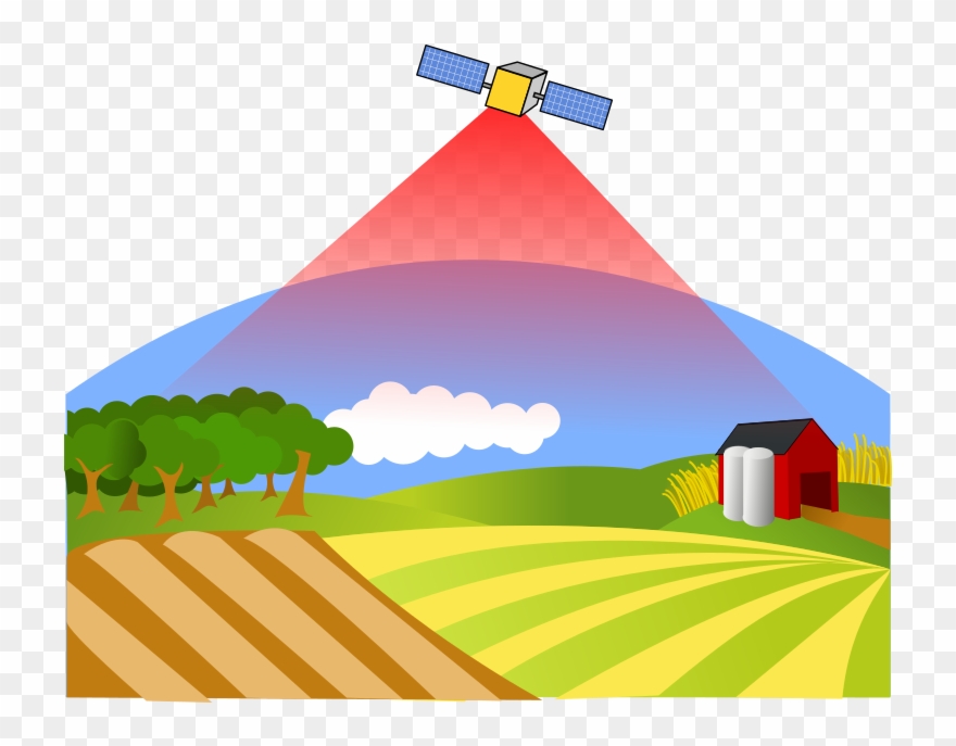 Land Clipart Barn - Remote Sensing Satellite Png Transparent Png