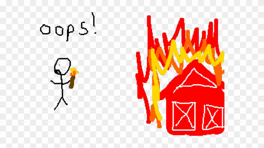 Barn Clipart Barn On Fire - Barn - Png Download