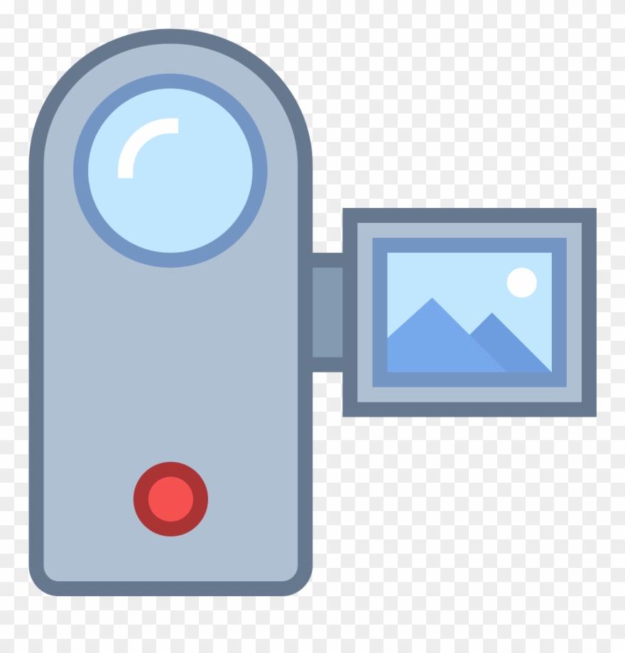 A Camcorder Icon Has Part Where That There Lenses That - Icon Clipart