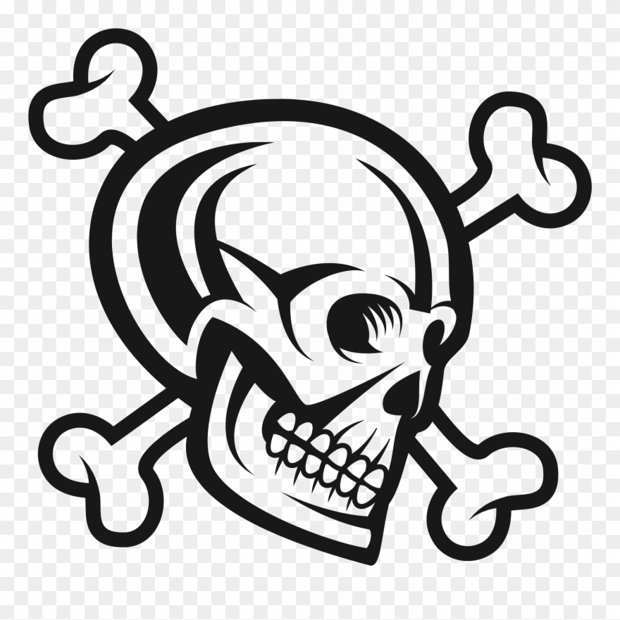 Big Image - Gambar Kepala Tengkorak Vektor Clipart