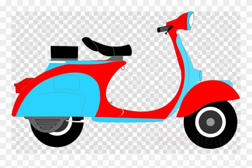 Scoter Clipart Scooter Vespa Clip Art - Shirt Scooter - Png Download