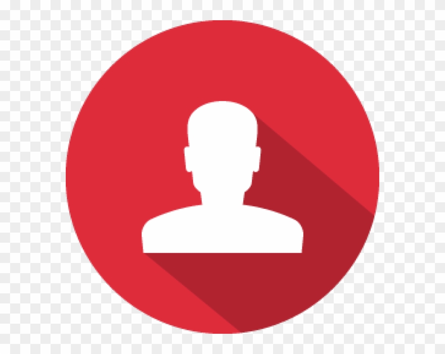 About Us - Avatar Icon Red Png Clipart