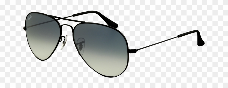 Aviator Sunglass Transparent Background - Ray Ban 3025 Aviator Large Metal (size 55mm) Black Clipart