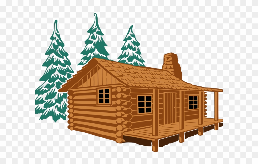 Shack Vector Rickety - Cabin In The Woods Queen Duvet Clipart