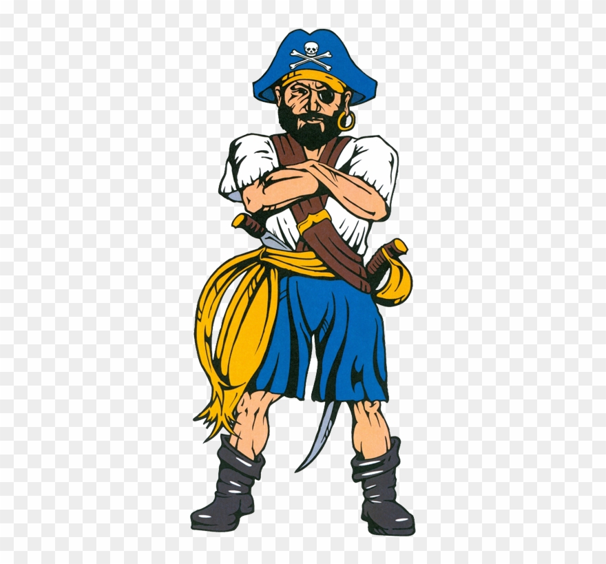 Mascot, Colors And School Song - Beach Buccaneers North Dakota Clipart