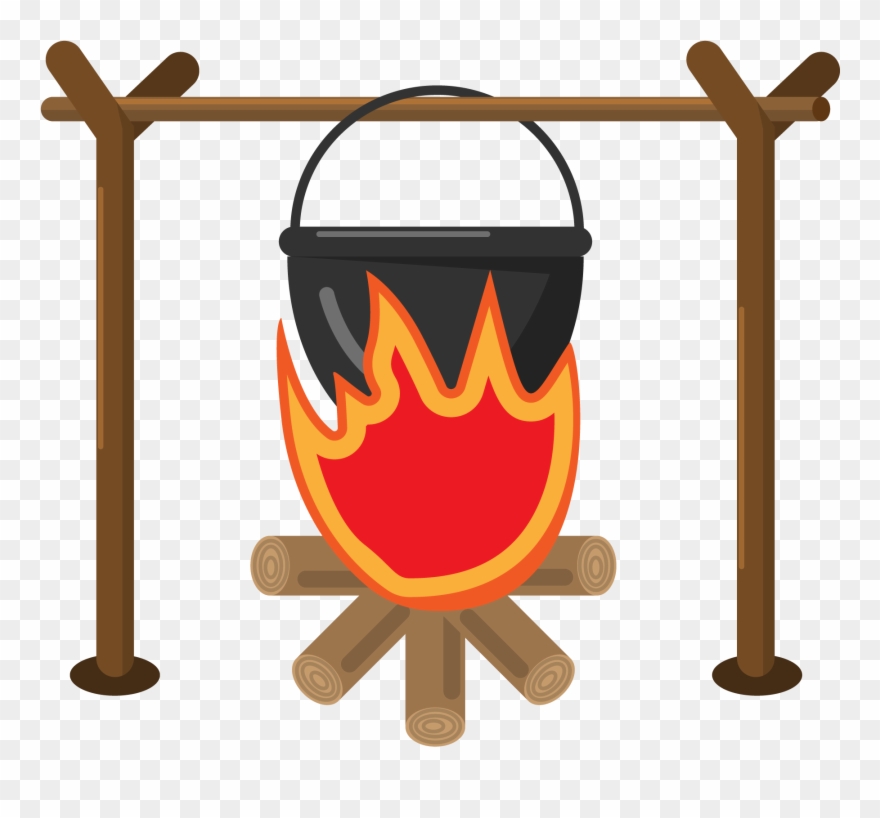 Clip Stock Drawing Cartoon Field With Pot Transprent - Coccion Dibujos - Png Download