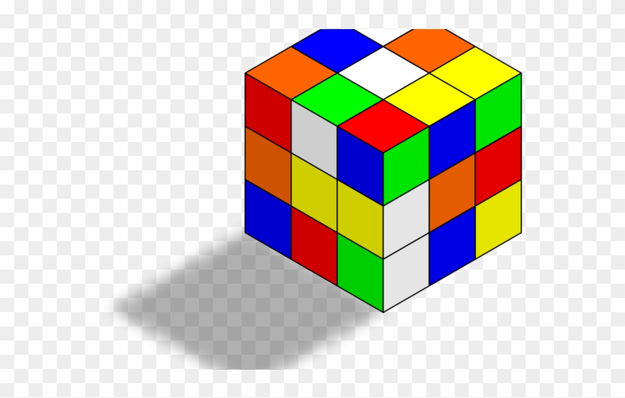 Ice Cube Clipart Small - Rubik's Cube Drawing - Png Download