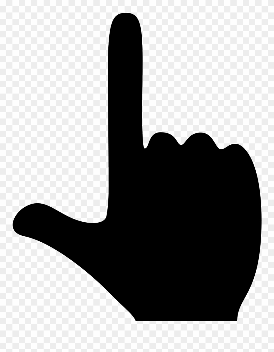 Finger Up Icon - Hand Pointing Up Vector Clipart