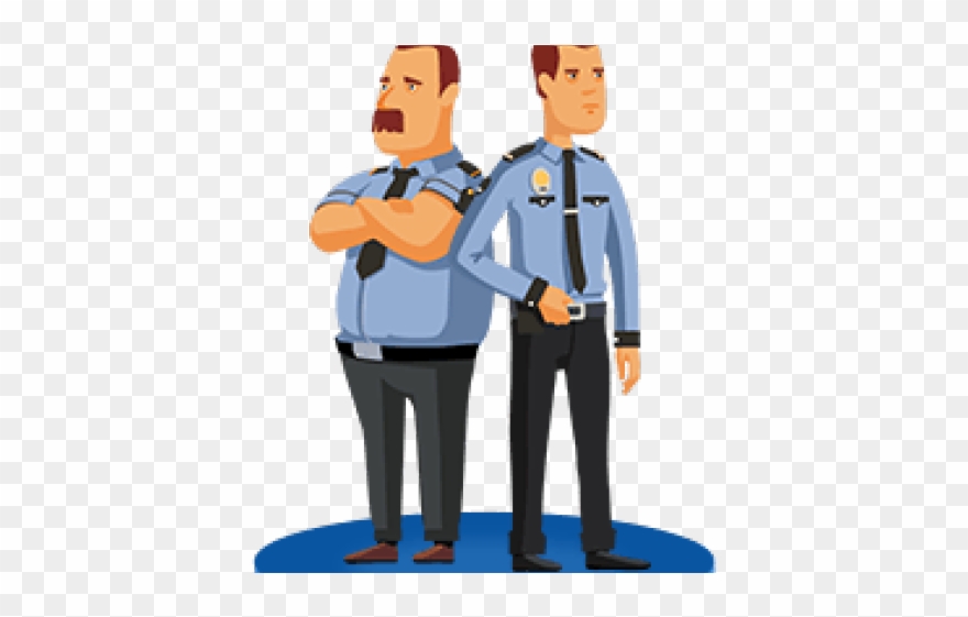 Gate Clipart Security Guard - Police - Png Download